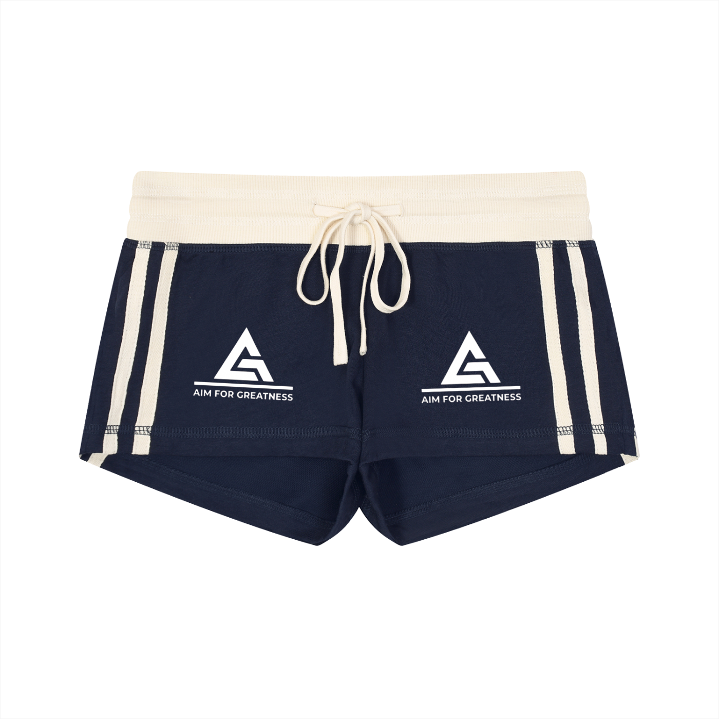 Women's Contrast Stripe Track Shorts