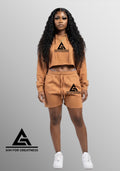 Aim For Greatness Signature Crop Hoodie & Raw-Hem Short Se