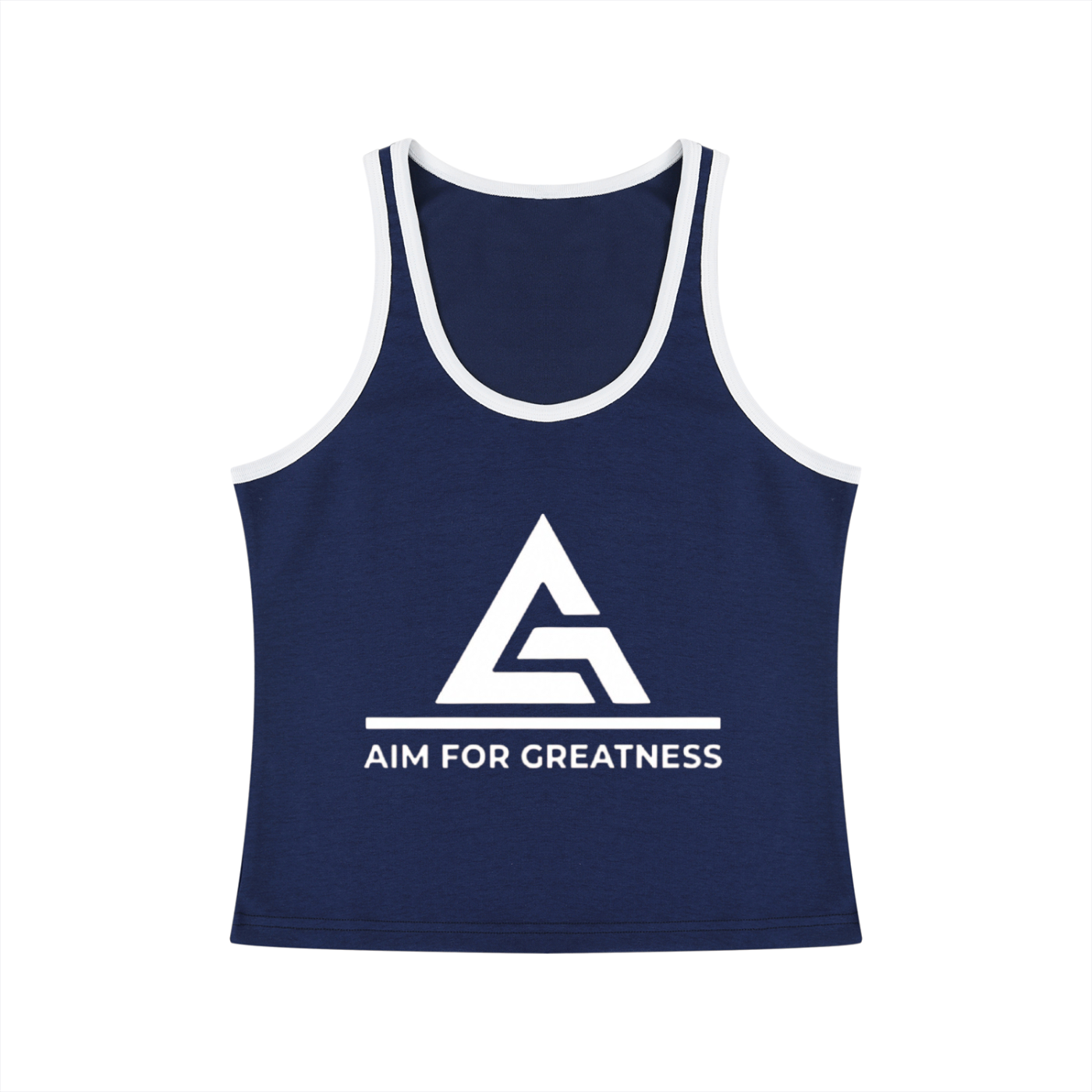 Women's Color Block Cropped Tank Top