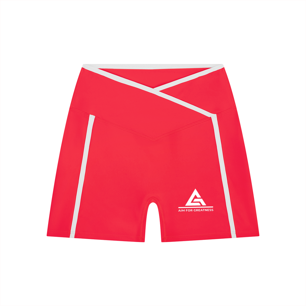 Women’s High Rise Color Block Yoga Shorts