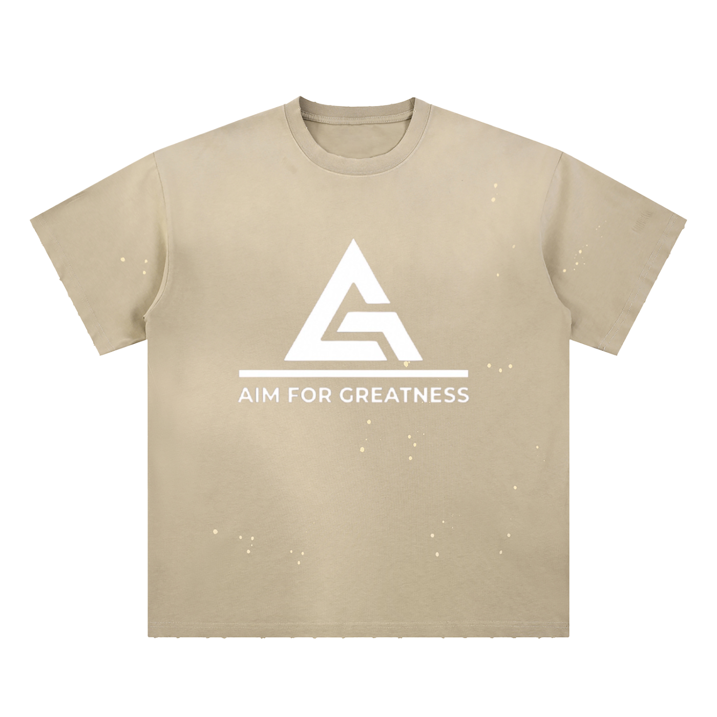 Hand-Frayed Sunfade Paint Splatter T-Shirt