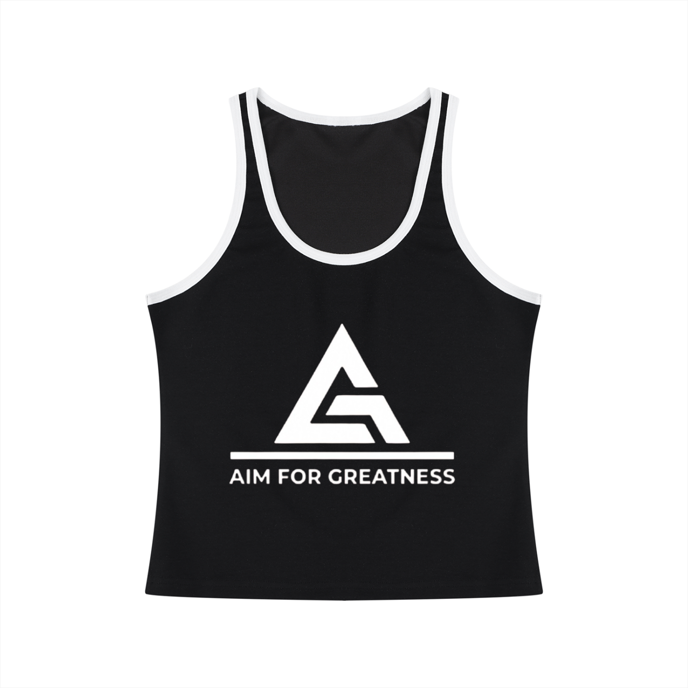 Women's Color Block Cropped Tank Top