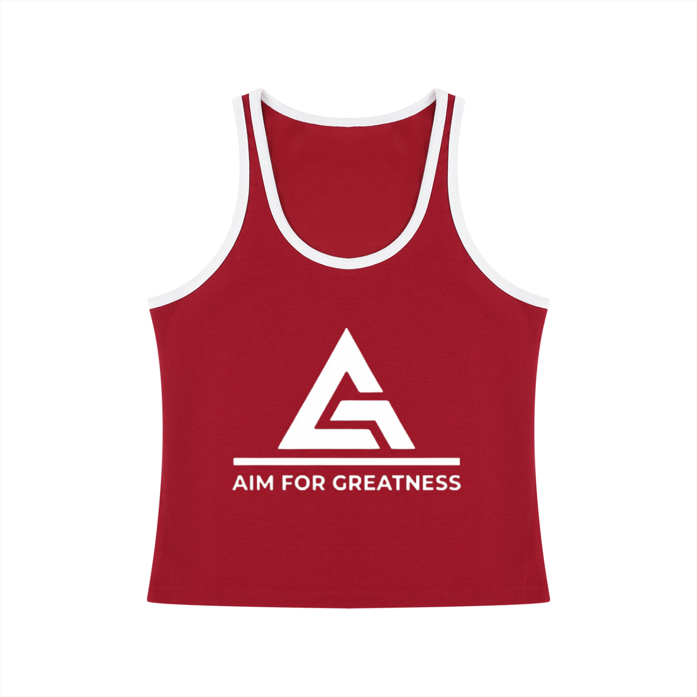 Women's Color Block Cropped Tank Top