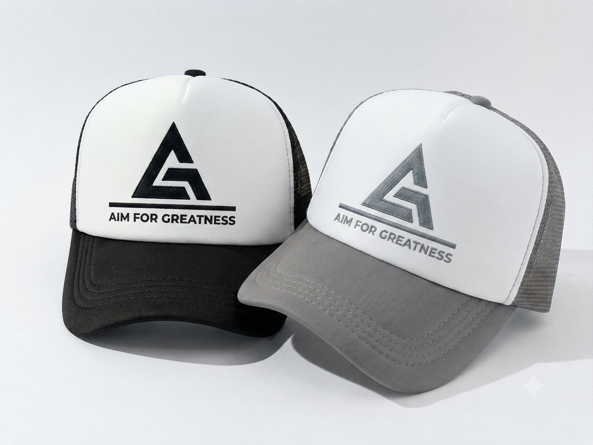Signature "Aim For Greatness" Premium Trucker