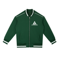 Contrast Piping Zip Bomber Jacket